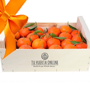caja de naranjas para navidad