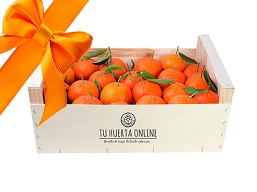 caja de naranjas para navidad